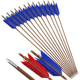 Turkey Feather Bamboo Arrows 6/12pcs 33.4"