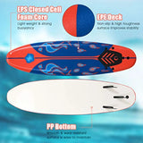 Surfboard, 6-Foot Stand-Up Paddle Board with Removable Fins