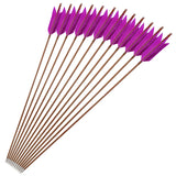 Turkey Feather Bamboo Arrows 6/12pcs 33.4"