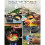 Ultralight Anodized Aluminum Cookware Set