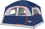 Double Layer 6-Person Family Camping Tent, Easy Setup