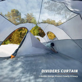 Camping tent for 10 people, family, party, music festival tent