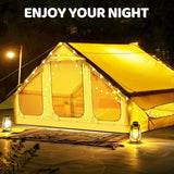 Quick Setup Inflatable  Air Tent with Stove Jack, 4-6 Person