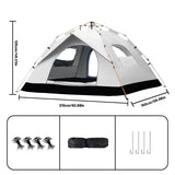 Small Silver Compact Auto-Tent