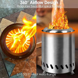 Mini Stove Wood Burning Pellet Fueled