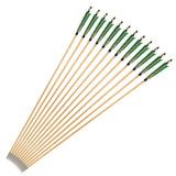 Wooden Longbow Arrows 32" Natural Turkey Feather