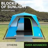 6 Person Camping Tent, Blackout Design