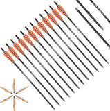 YLS Crossbow Bolts 20 Inch Carbon w/Hunting Broadheads