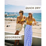 Checkered Plaid Turkish Beach Towel