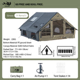 Upgraded Inflatable Tent, No Assembly Glamping House