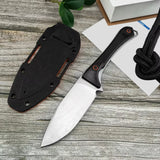 Stonewash Fixed Blade Knife Blue