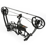 Short Axis Compound Bow Set Kit 30-60Lbs Adjustable Draw Weight Ambidextrous