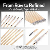 12Pcs Traditional Wooden Archery