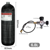 4500Psi 300Bar 6.8L Carbon Fiber Cylinder