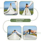 Small Silver Compact Auto-Tent