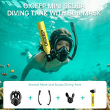 Aluminum Mini Scuba Tank with Sub-mask