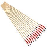 Archery Arrows 12pcs 32inch Wooden Shaft