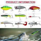 Fishing Lures Kit with Tackle Box Included