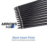 YLS Crossbow Bolts 20 Inch Carbon w/Hunting Broadheads