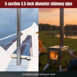 Stainless Tent Fireplace. Only 5 Left
