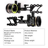 M2 Compound Bow Five-needle Sight Fine Tuning 5 Pins Aiming Scope Come With Adapter 2x/4x/6x/8x lenses for Choice