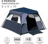 Instant Cabin Tent for 6 Persons