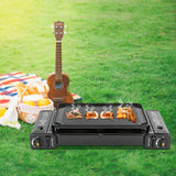 Double Head Gas stove with Baking Tray