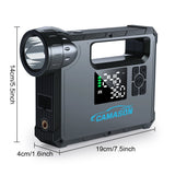 5-in-1 Car Jump Starter with Air Compressor Portable Flashlight
