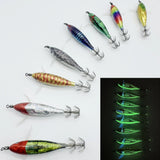 1-3PCS 5.5g Luminous Floating Wood Shrimp Lure
