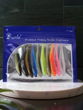 10Pcs 9cm Fishing Lures T Tail Worm Soft Bait