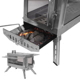 Stainless Tent Fireplace. Only 5 Left