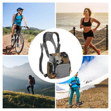Binocular Harness Chest Pack with Rangefinder Waterproof Pouch Bino Harness with Rain Cover for Hunting Hiking