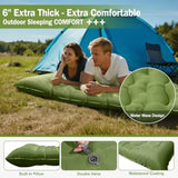6" Extra Thick Camping Mat with Pillow