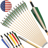 Archery Arrows 12pcs 32inch Wooden Shaft
