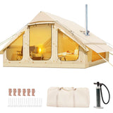 Quick Setup Inflatable  Air Tent with Stove Jack, 4-6 Person