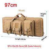 LQARMY 32 38 42 48 inch Tactical Double Rifle Case