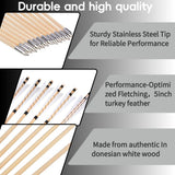 12Pcs Traditional Wooden Archery