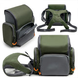 Binocular Harness Chest Pack with Rangefinder Waterproof Pouch Bino Harness with Rain Cover for Hunting Hiking