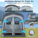 Oversized Double Room Shower Tent