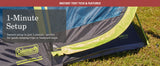 Coleman 4/6/8/10 Person Instant Camping Tent with 1-Minute Setup