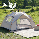 Small Silver Compact Auto-Tent