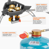 Camping Cookware Mess Kit with 7200W Stove