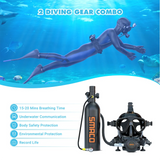 Scuba Diving Equipment with Diving Mask