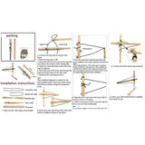 Wood Bow Drilling Fire Making Tool
