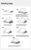 Ultralight Portable 2 Person 3 Seasons Tent