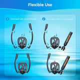 Aluminum Mini Scuba Tank with Full Face Snorkel Mask