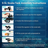 Mini Scuba Tank 0.5L  with DOT Certification