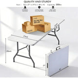 6ft Portable Folding Table