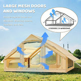 Quick Setup Inflatable  Air Tent with Stove Jack, 4-6 Person