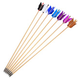 Turkey Feather Wooden Arrows
